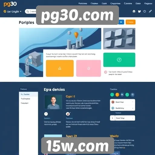 Interface do usuário e experiência de navegação no site pg30.com